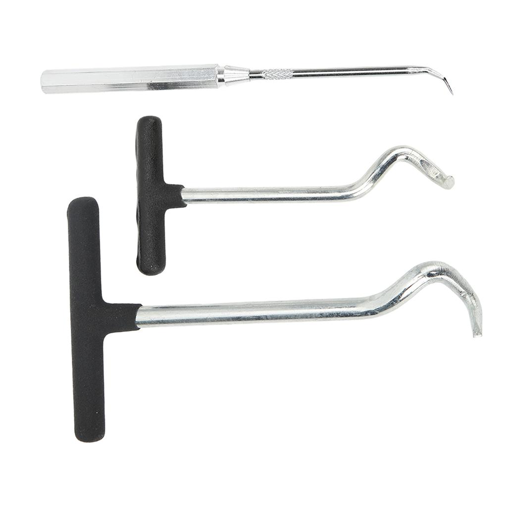 3PCS O Rings Grease Seals Puller Steel Soft Handle Oil Seal Remover Puller Tool for Car SUV Truck