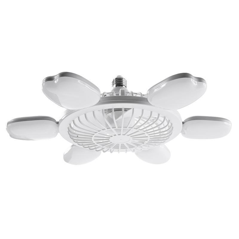 Ferngesteuertes LED-Ventilatorlicht mit verstellbarem 6-Blatt-Design für Schlafzimmer & Studentenwohnheime, E27 Schraubsockel, Dimmbar