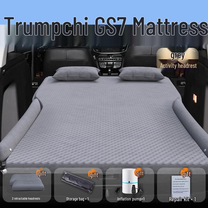 Inflatable Car Mattress for GAC Trumpchi GS7 - Trunk & Rear Seat Sleeping Pad.