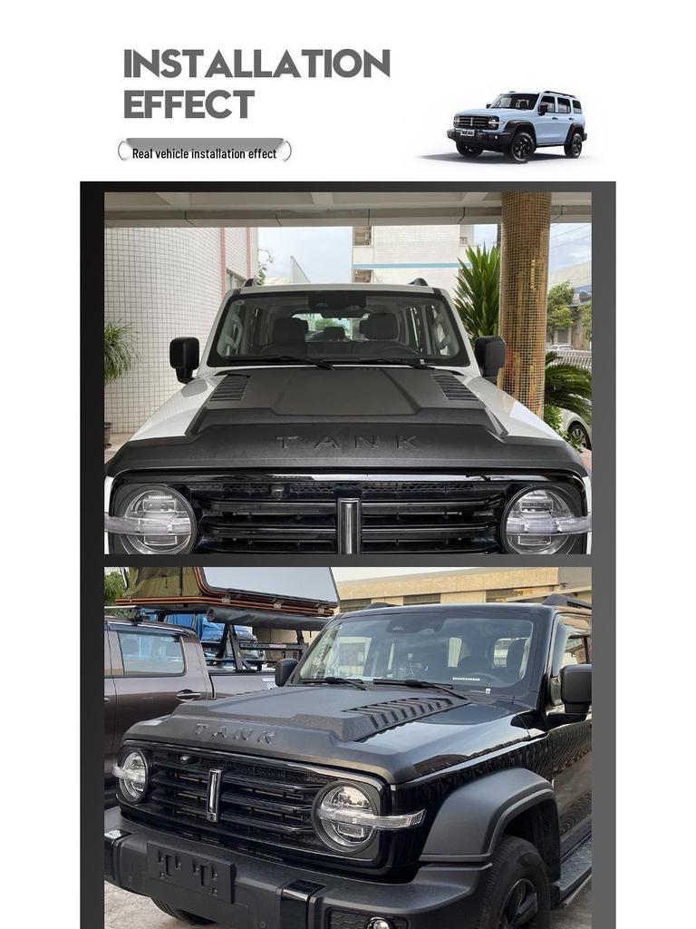 Tank 300 Hood Cover: Front End Protection and Gravel Guard Accessories