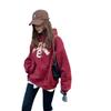 High-End Fleece-Lined Embroidered Family Sweatshirt: Stylish Parent-Child Outfit for Mother, Son, and Daughter