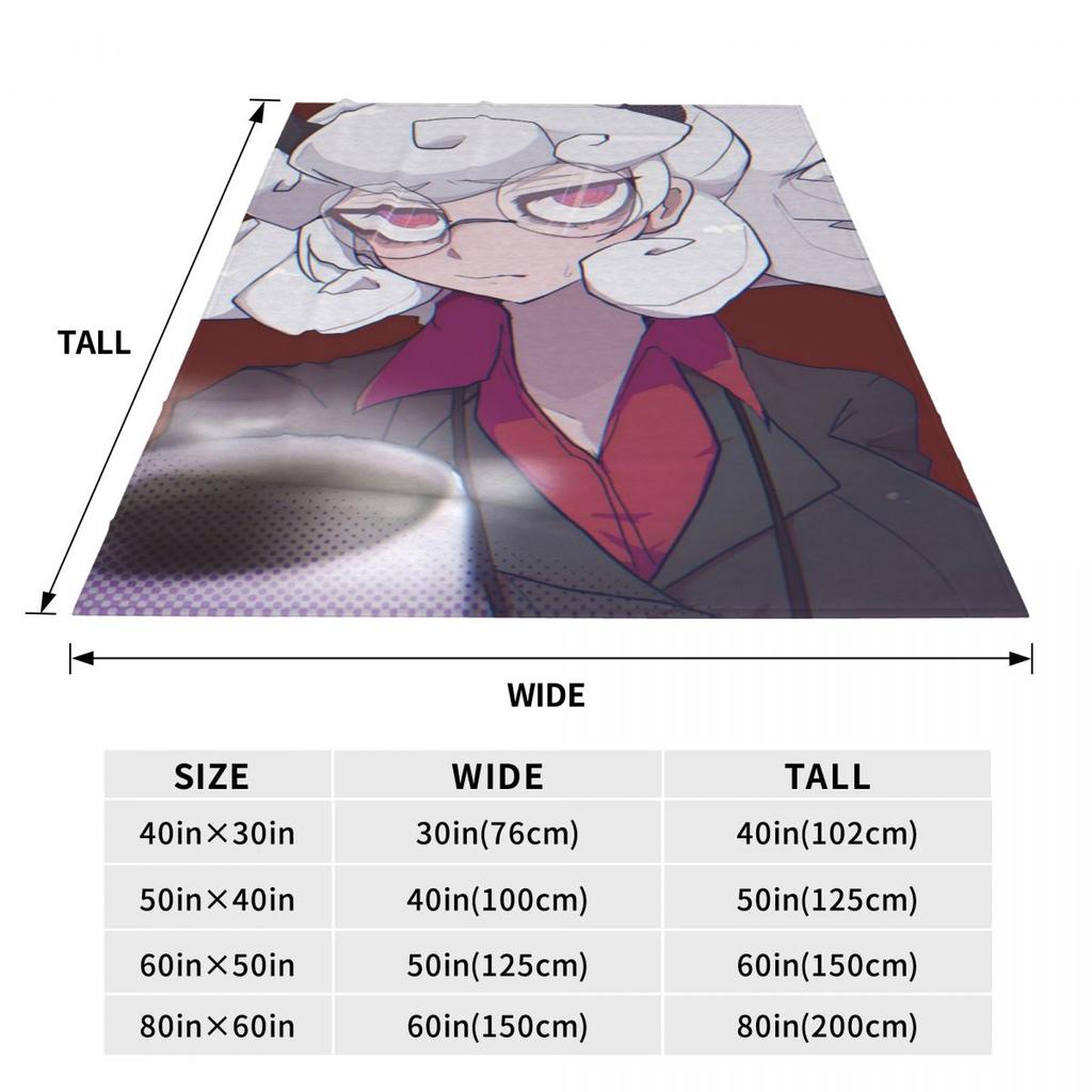 Helltaker Pattern Anime  Blanket Soft Warm Flannel Throw Blanket Bedspread for Bed Living room Picnic Travel Home Sofa