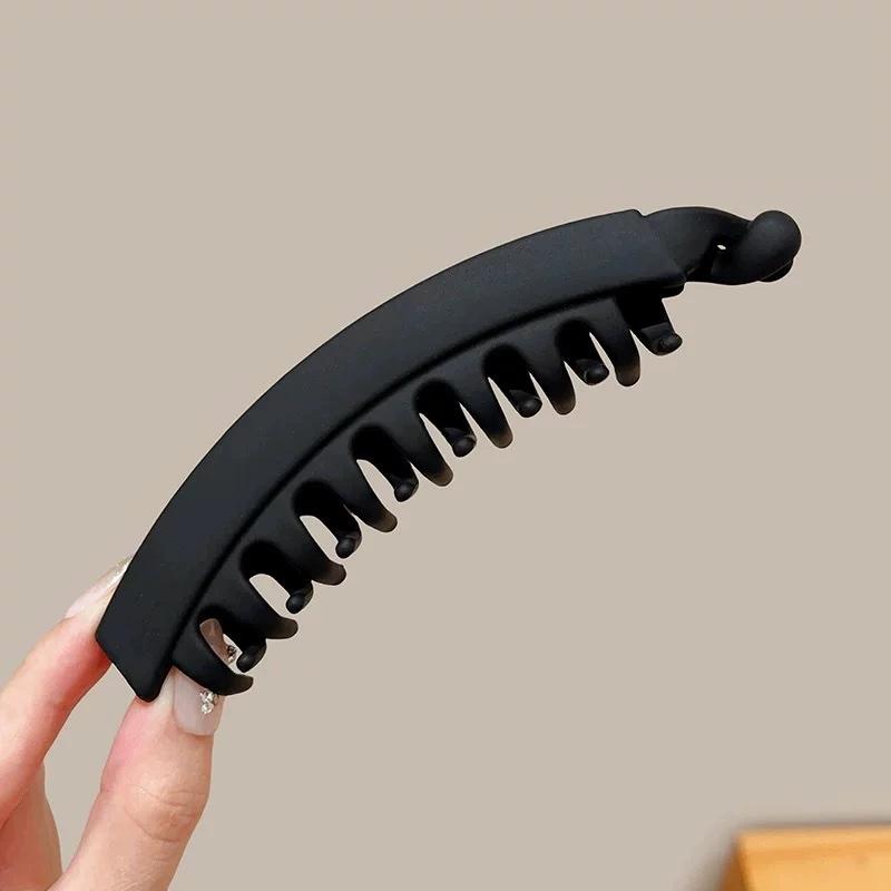 Korea Vintage Lange Haarspangen Einfarbig Bananenclip Damen Haaraccessoires Mode Pferdeschwanz Haarspangen Haarklammern Haarnadeln