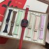 Leather Ultra Slim Wristband for Apple Watch S1011, iWatch 987SE, Huawei FIT4, & Xiaomi Watches