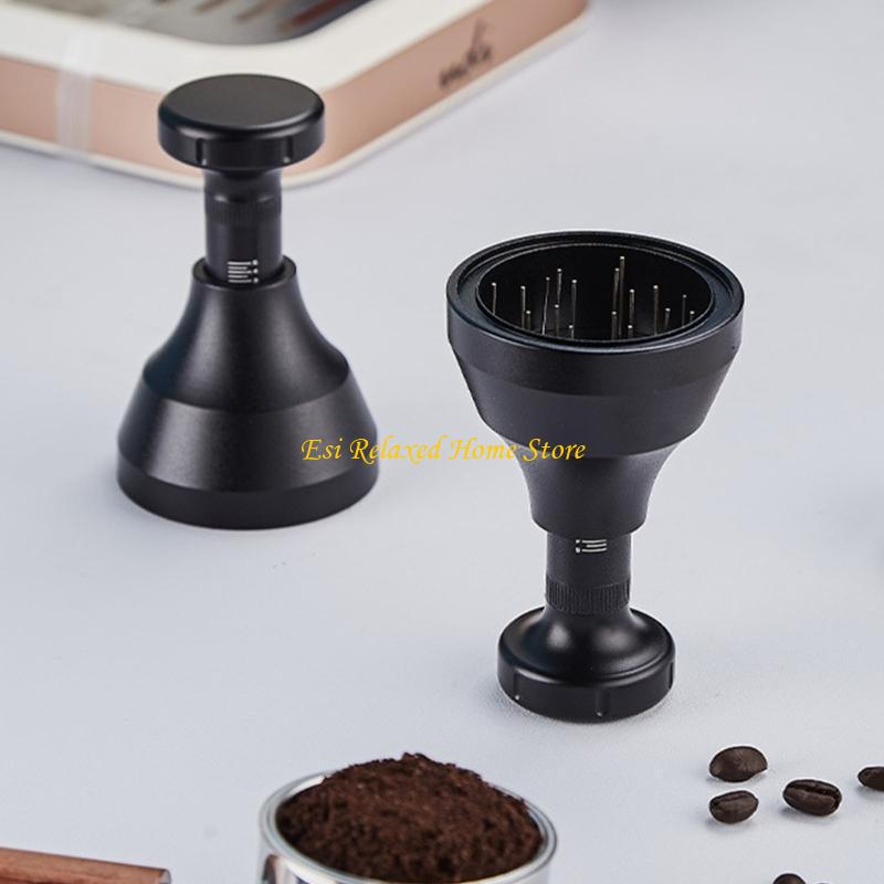 

B46E 22 Needle Espresso Distribution Tool for 58mm Portafilters Professional Espresso Distributor Coffee Powder Stirring CHINA