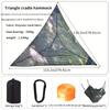 Rede Triangular para Múltiplas Pessoas ao Ar Livre Grande Tenda de Árvore Aérea Com Rede Balanço Rede de Acampamento Para Uso no Quintal e Viagem