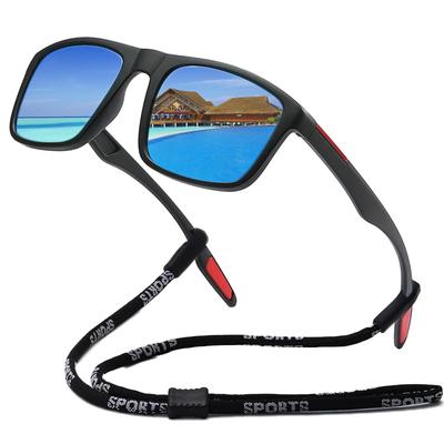 Unisex Polarowe Okulary Przeciwsłoneczne ze Sznurkiem Modne Damskie Męskie Vintage Outdoorowe Okulary Słoneczne Moda UV400 Okulary do Jazdy Osłony