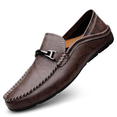 Loafers Men Luxury Brand Shoes Leather Slip On Casual Shoes Italian Men'S Moccasins Mocassin Homme Mocasines Hombre Slip-Ons