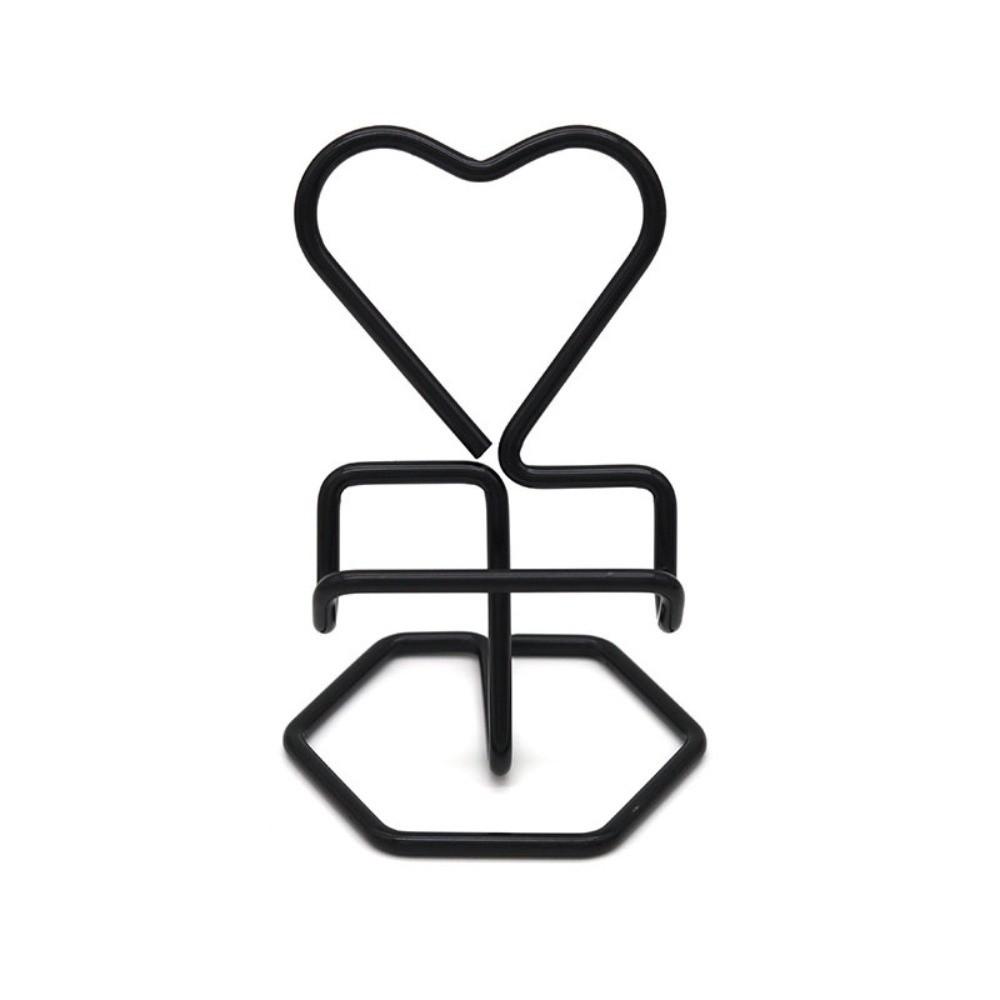 Heart-Shaped Phone Stand Metal Phone Rack Phone Accessories Business Card Stand Desktop