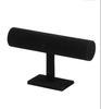 Fluwelen Enkellaags Armband Display Stand Sieraden Organizer T-Stang Houder voor Horloge en Armband Opslag