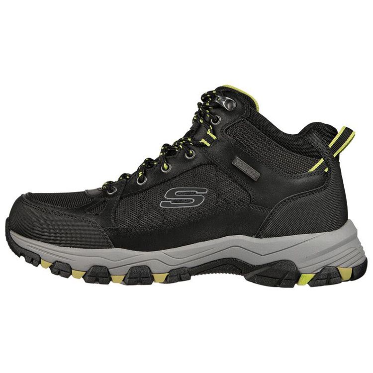 Свободный крой Skechers: Selmen-Melano Прочная уличная обувь Мужская обувь Черная 204477-BLK 40