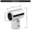 Marine Handrail T Fitting Steel 90 Degree Connector Steel Handrail Tees Joint Boating Accessory 90 Degree Tube Connector