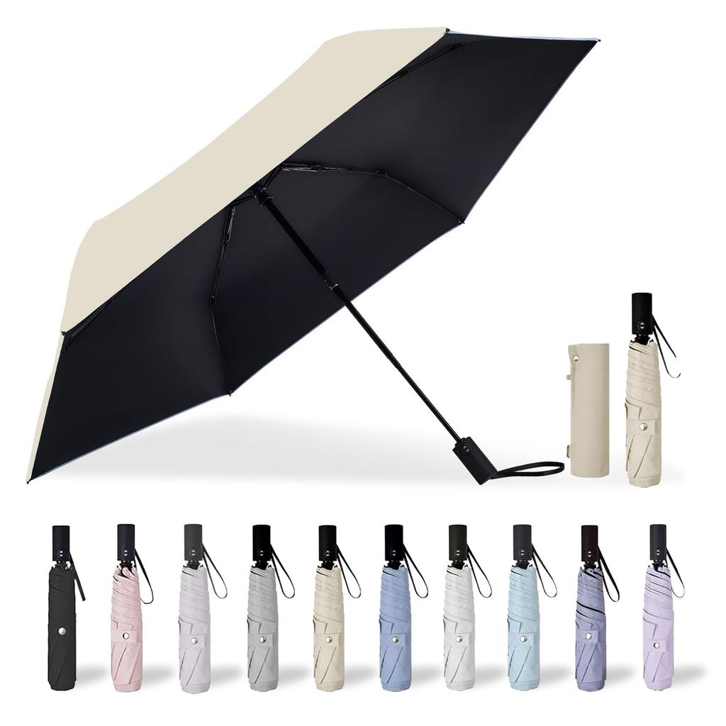 Foldable Parasol with UV Protection and Complete Suitable for Both Sunny and Rainy It Blocks Heat and UV Protects Against and Prevents and Unisex