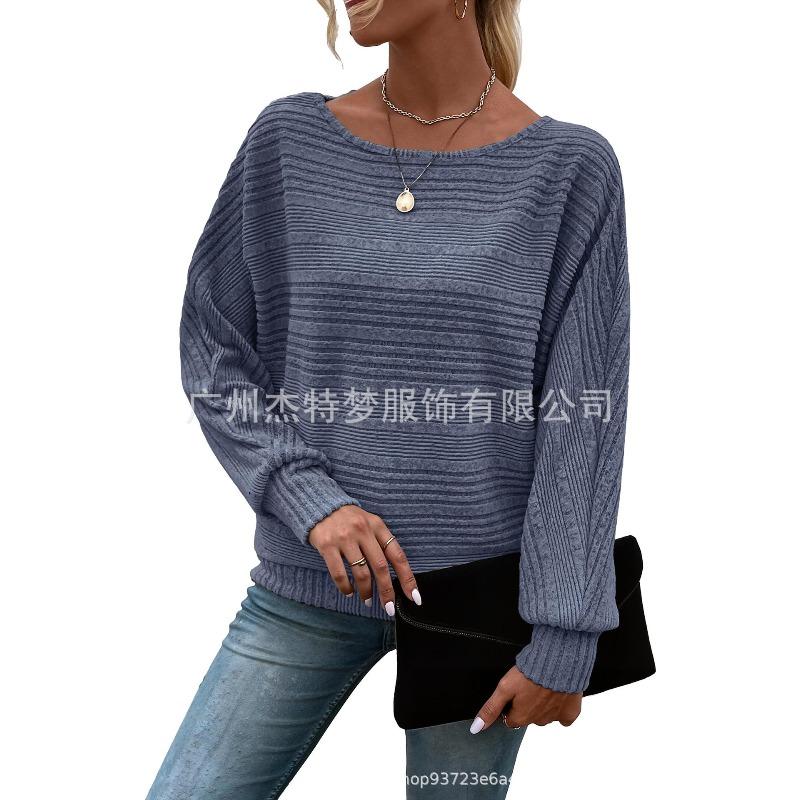 JPNTKY Women's Fashion Casual O-Neck Long Sleeve Blouses & Shirts