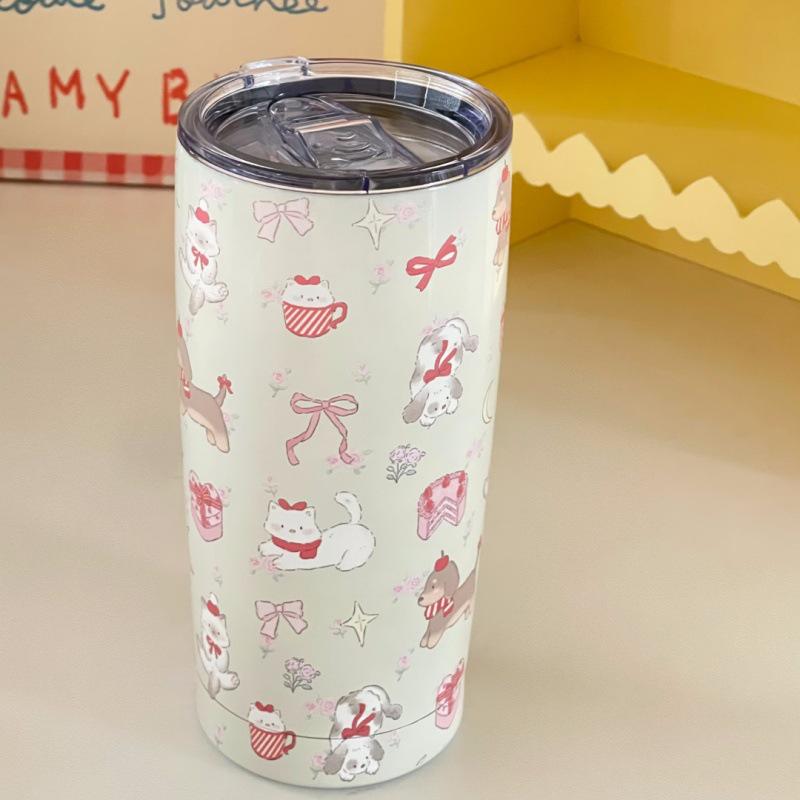 

Новая термокружка Graffiti 2024 года — большая емкость, трехцветная, нержавеющая сталь, портативный дизайн для пар 501-600ml