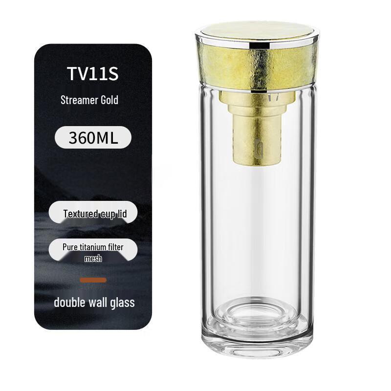 MCCULLEN TV11S Titanium-Plated High Borosilicate Glass Mug