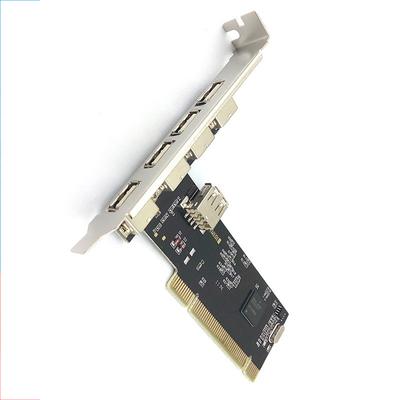 New 1x 5 Port(4+1) USB 2.0 PCI Expansion Card For Windows 98SE/Me/2000/XP/NT 4.0/XP
