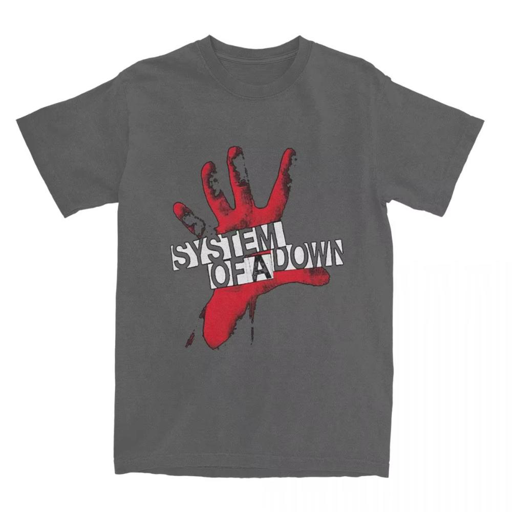 System of A Down TShirts Summer Musical Funny Logo Awesome T Shirt Cotton Hip Hop Tshirt for Mens Short Sleeve Casual Top Tees