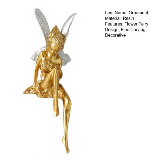Decorative Ornament, Flower Fairy Design Small Decorative Sculpture, Home Living Room Bedroom Office Table Decoration