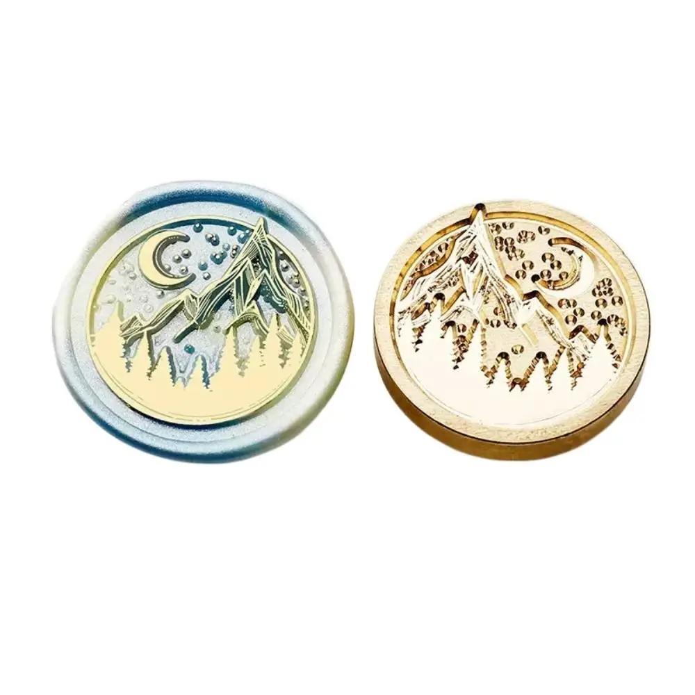 Butterfly Icon Wax Seal Stamp Replace Head Antique Metal Star Sky Pattern Sealing Wax Seals Head Retro Flowers