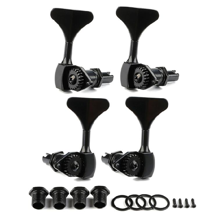 Electric Bass Tuner Peg 4 String Bass Machine Head Knobs Replacement Open Gear Bass Tuning Pegs Bass Accessory