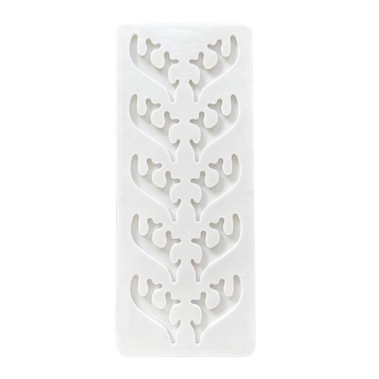 

Форма для мастики в виде рогов северного оленя, пищевой силикон, инструмент для украшения шоколада, рождественская форма для выпечки для декора торта и десерта серый