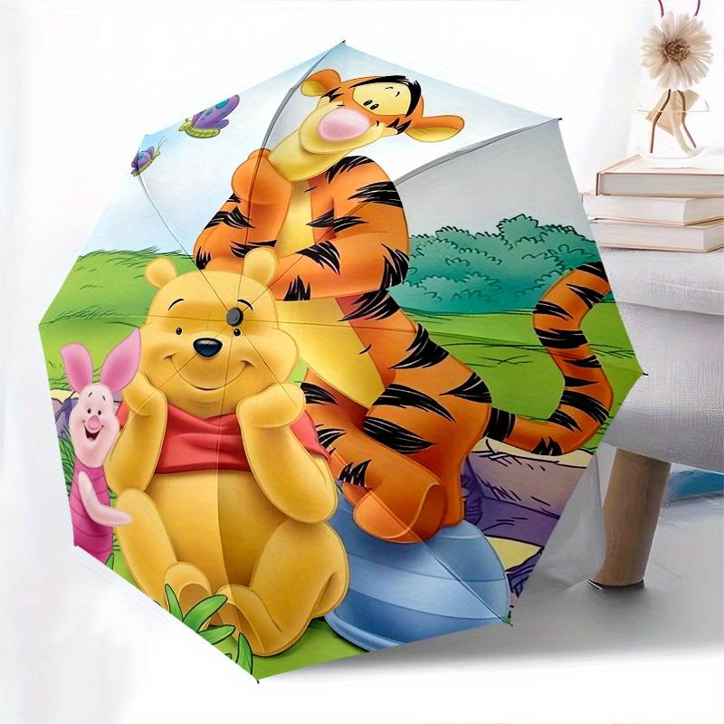 

Happy Winnie the Pooh Piglet and Tigger Automatic Opening and Closing Folding - A Good Choice for Gifts, Fashionable and Convenient Umbrella