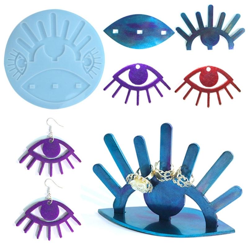 DIY Adhesive Resin Mold Jewelry Tray Silicone Mold Storage and Decoration Tools Big Eye Shaped Mould for Home Decoration