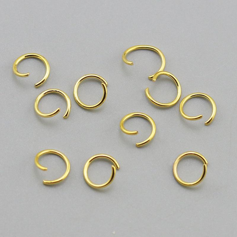 

Упаковка 100 г: Белые, серебристые, золотистые, цвета KC Gold посеребрённые разгибающиеся колечки для изготовления украшений своими руками 0.9 x 5mm