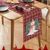 Neuester 1 Stück Festlicher Weihnachtstischläufer-Weihnachtsmann Rechteckige Feiertags-Tischdekoration Ornament Navidad Natal Neujahrsgeschenk 2025