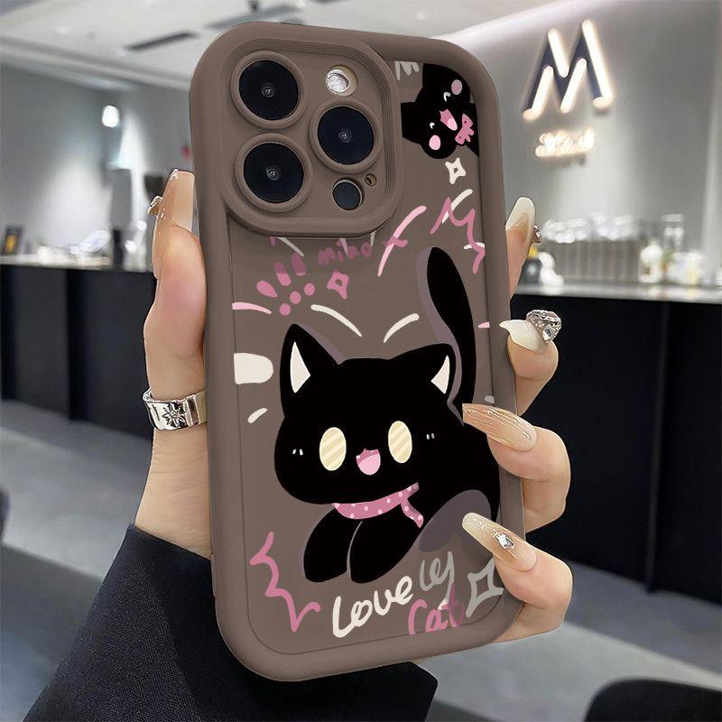 Scare the kitten iPhone17Promax mobile phone case ladder is suitable for Apple 16promax all-inclusive Tianyan 14 sets.