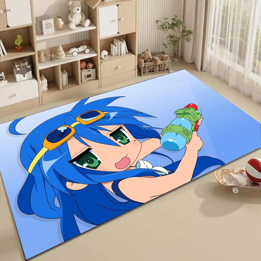 1pc Anime Lucky Star Bathroom Absorbent Mats Anti-Slip Mats Home Decor Supplies Carpets Home Kitchen Floor Mats
