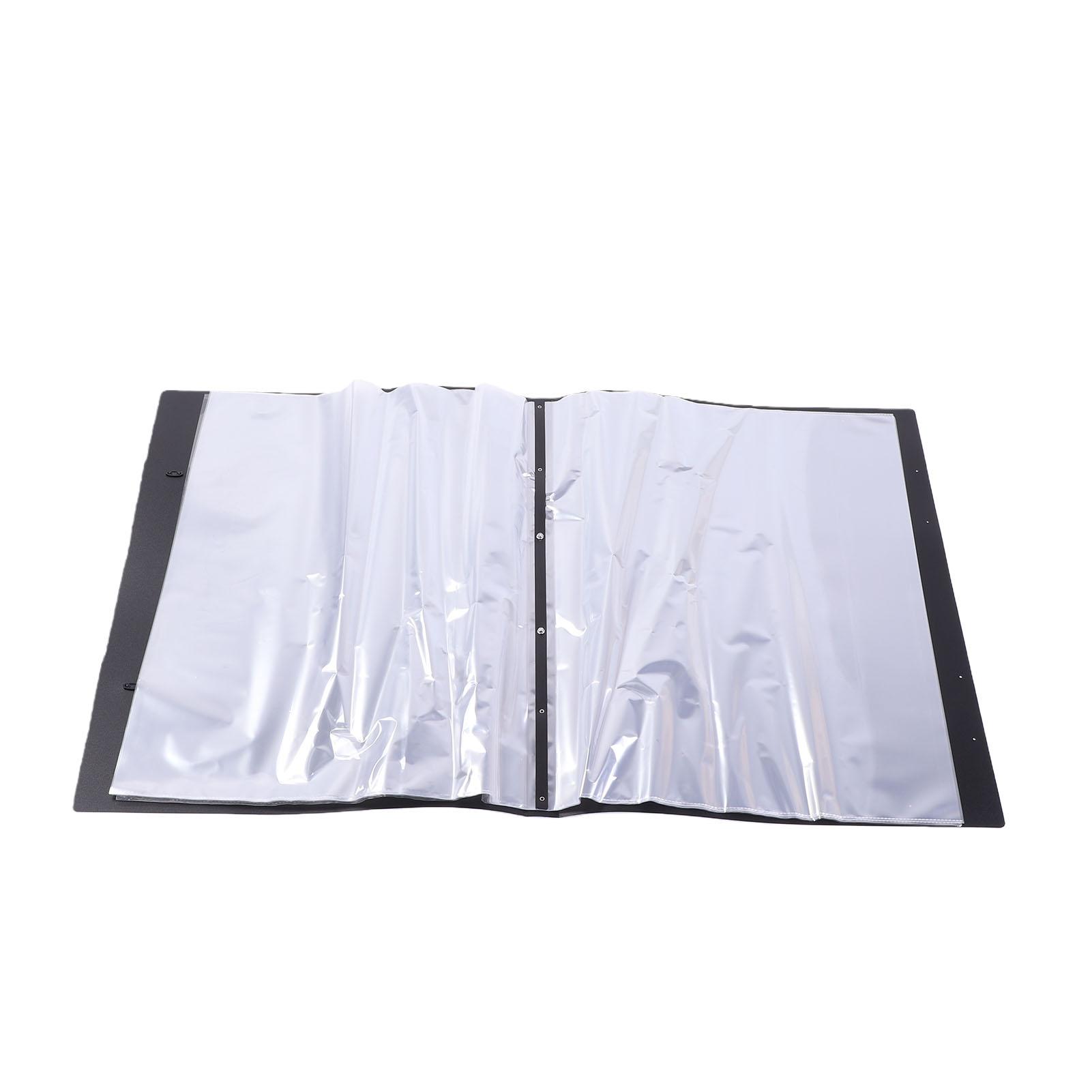 Jigsaw Puzzle Storage Organizer with Clear Film Pockets Jigsaw Puzzle Portfolio for 500 1000 Piece Black 24 Pages