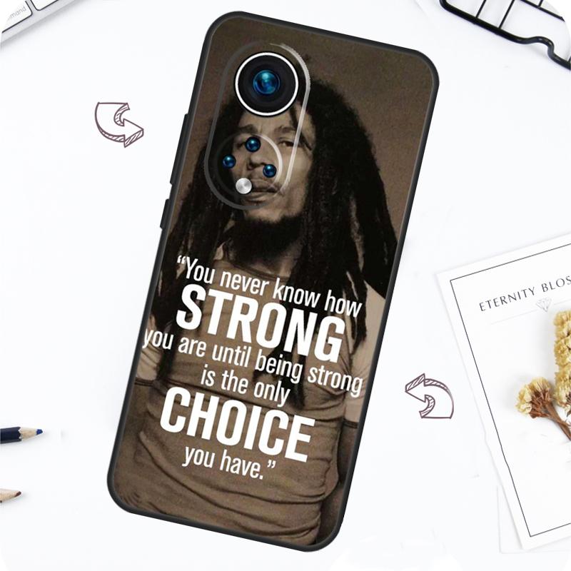 Bob Marley Quotes Rasta Reggae Case For Honor Magic 7 Lite 5 6 Pro Honor 200 50 70 90 Lite X8b X9a X8a X8 X9 X9c X9b Cover