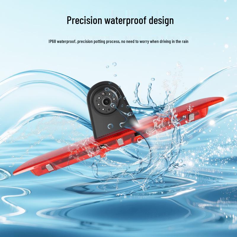 Ford Transit High-Mount Brake Light Camera: Waterproof, Night Vision, HD Rearview & Reversing Function.