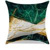Home Decor Green And Gold Marbled Pattern Throw Pillow Pattern Cushion Cover Suitable For Sofa Bedroom Car Pillow Cover