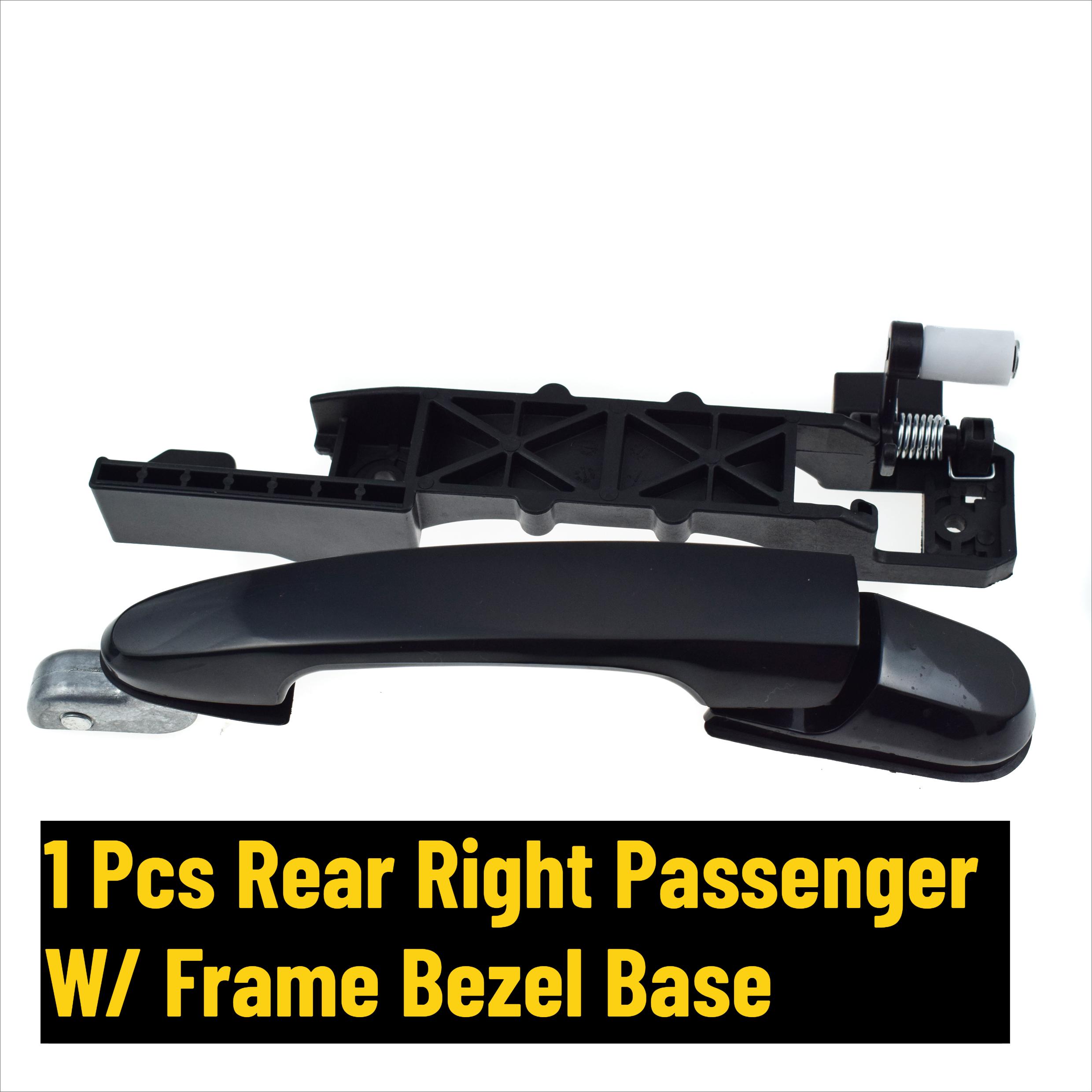 

Exterior Door Handle w/ Frame BezeL Base For Hyundai Tucson 2.0L 2.7L 2004 2005 2006 2007 2008 2009 Front or Rear Left or Right 1 Pcs Rear Right