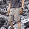 Mens Utility Cargo Shorts Multi Pocket Outdoor Workwear Five Pocket Design Relaxed Fit Functional Shorts