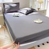 Solid Color Waterproof Fitted Bed Sheet Bed Cover Mattress Protective Cover  All Size for Bed Mattress All Seasons