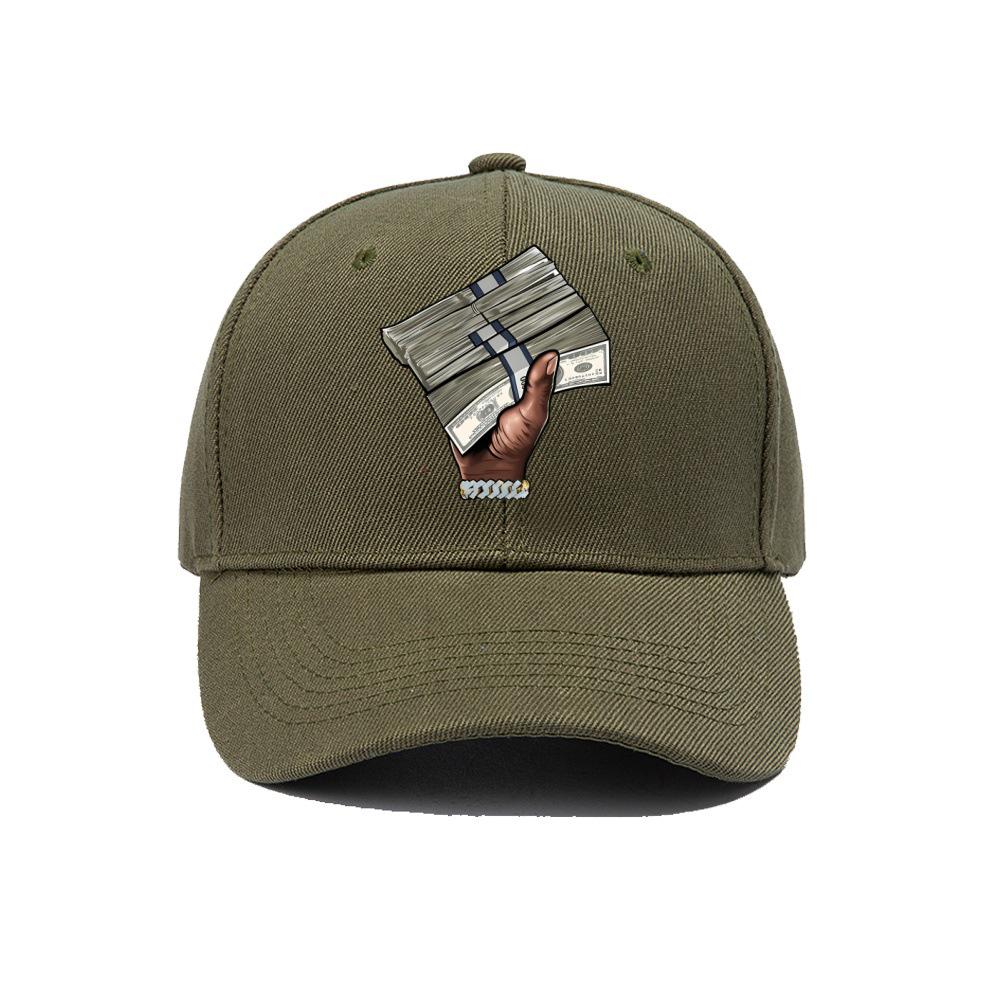 Кросс-бордер шерстяная бейсболка с принтом - стиль Dad Hat 57-60