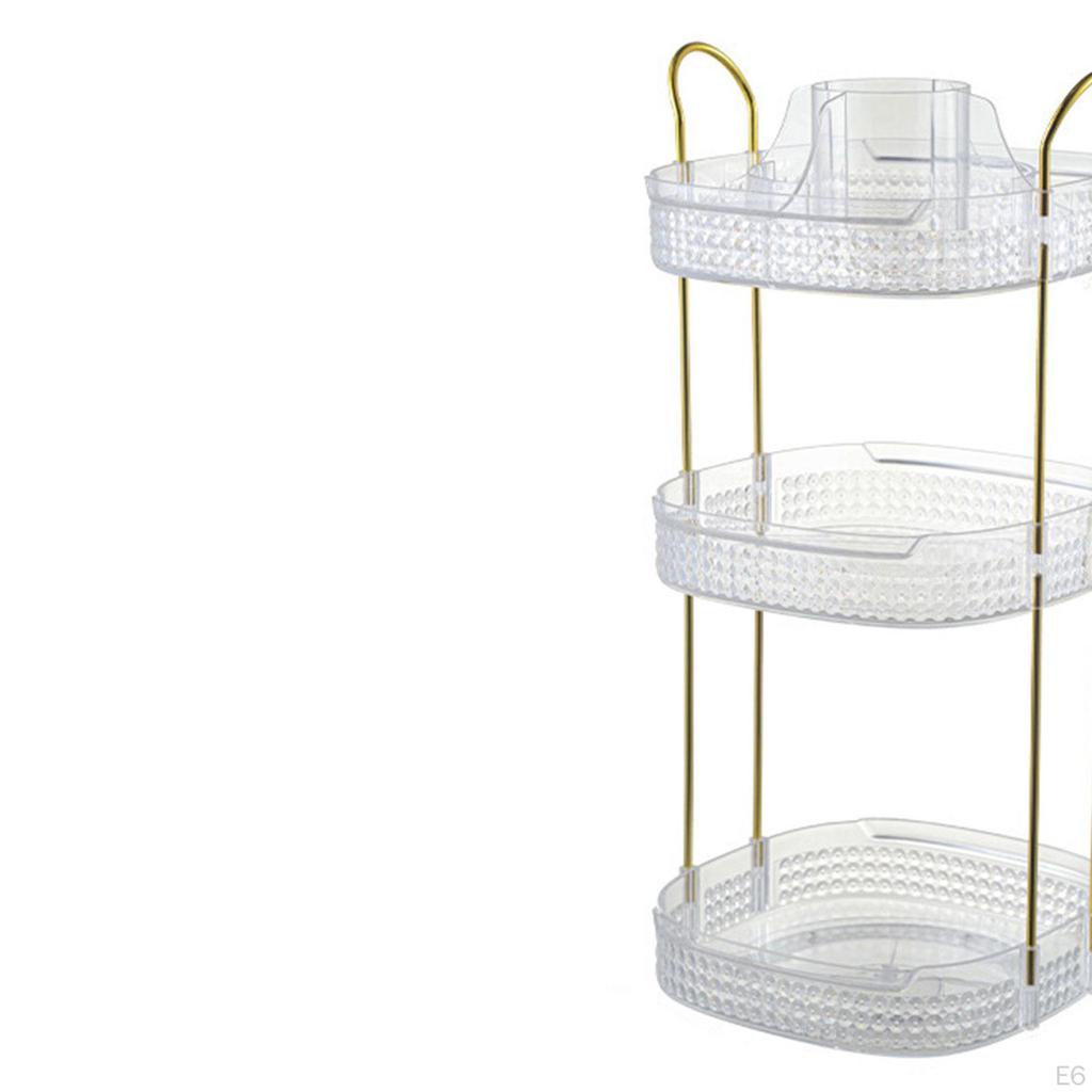 Bathroom Organizer Shelf Cosmetic Storage Rack Freestanding Lipstick Perfume Makeup