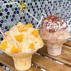 50Pcs Transparent Shaved Ice Cups Flower Shaped Snow Cone Cups Small Leak Proof Plastic Slush Snack Ice Cream Bowls For Bar Par