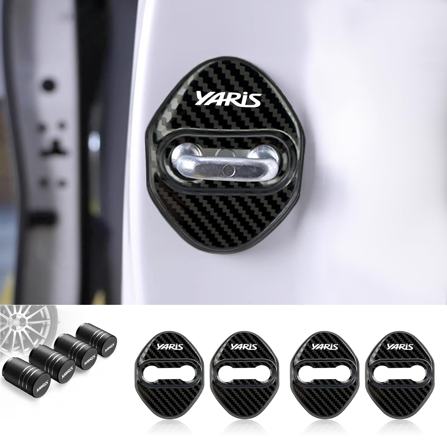 

Yaris Dedicated Car Door Striker Cover, Yaris Accessory, Custom Yaris Design, Exterior Parts, Door Yaris