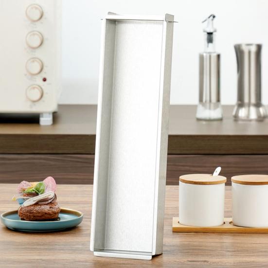 Rozsdamentes Acél Tiramisu Forma Kereskedelmi Minőségű Téglalap Alakú Sütőforma Tortarétegekhez Tapadásmentes