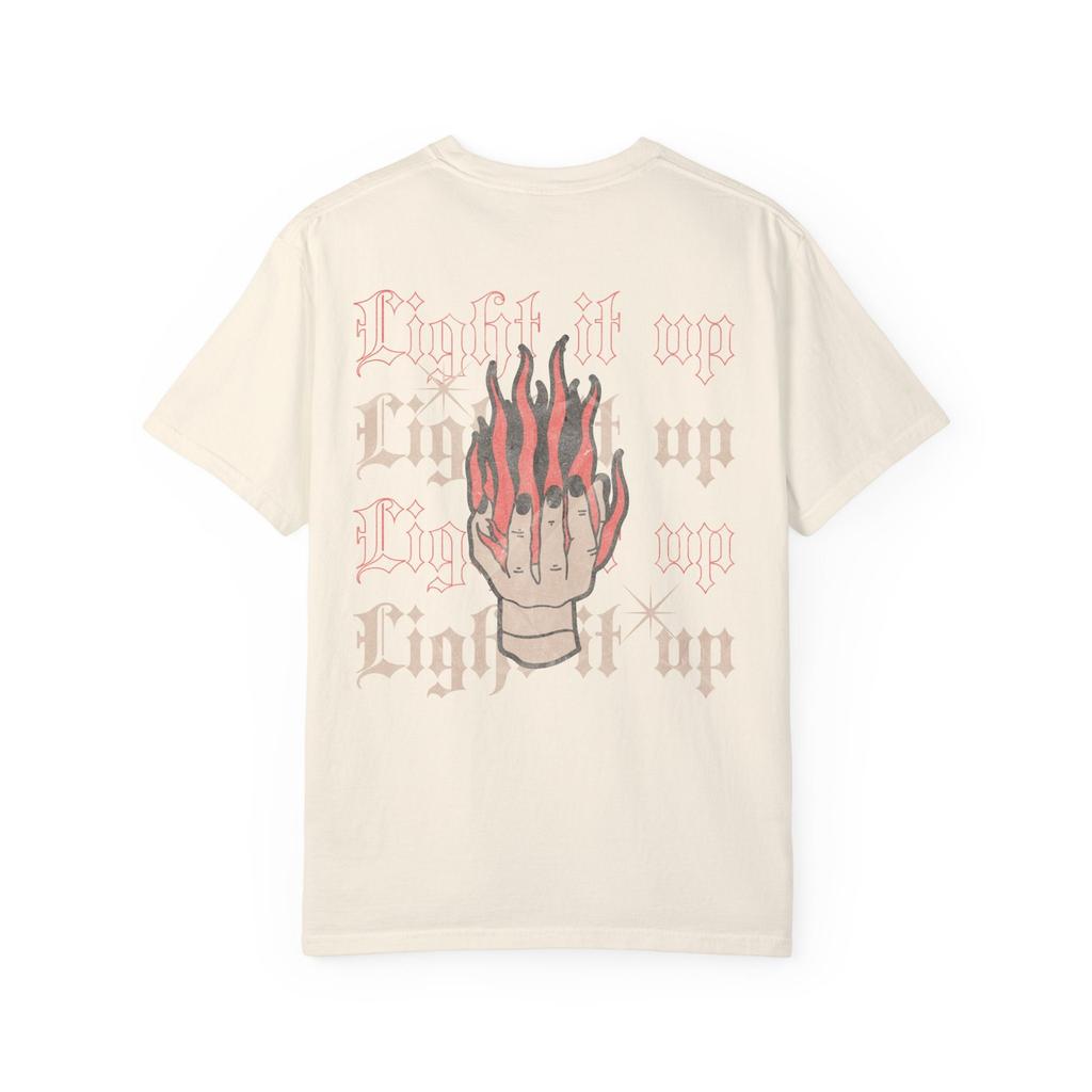 Vintage Cotton Women Tee Oversize Loose Shirt Light It Up LICENSED Sarah J Maas Merch Crescent City Shirt Throne Of Glass Book