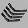 Helf Brackets L-Shaped Floating Wall Shelves Black And White Stainless Steel Bore Stand Bracket Support Hardware Home