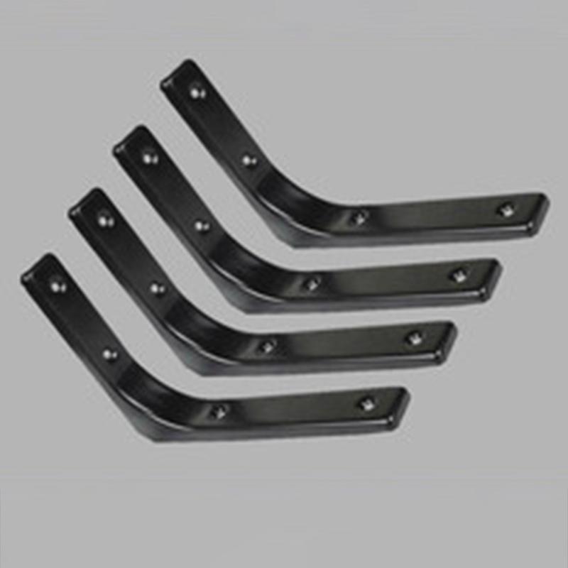 Helf Brackets L-Shaped Floating Wall Shelves Black And White Stainless Steel Bore Stand Bracket Support Hardware Home