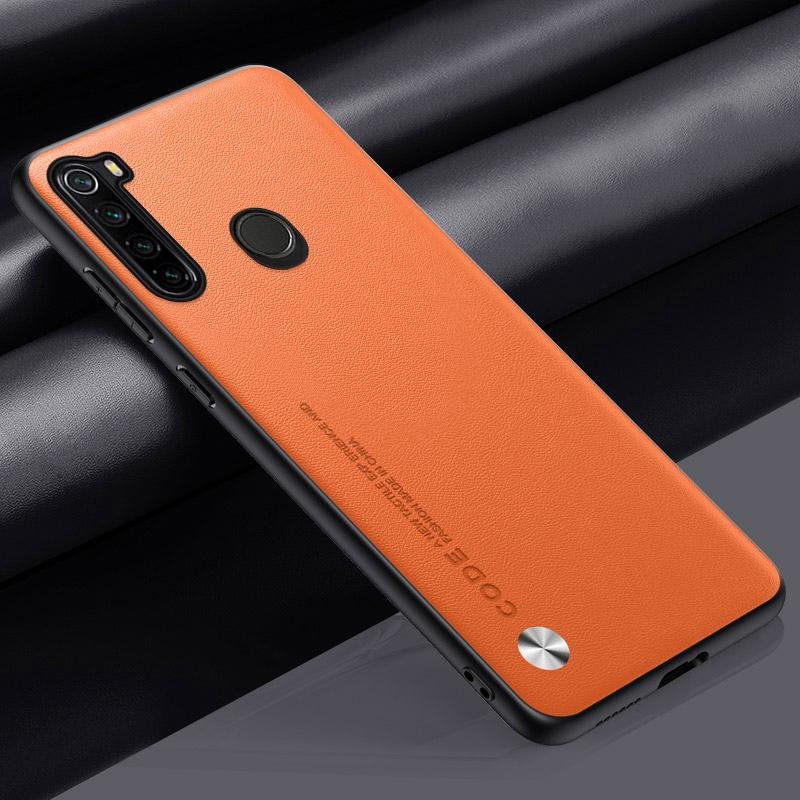 

Роскошный чехол из искусственной кожи для Xiaomi Redmi Note 8 8T 8 T, задняя крышка, матовый силиконовый защитный чехол для телефона Redmi Note 8 Pro 8Pro For Redmi Note 8T оранжевый