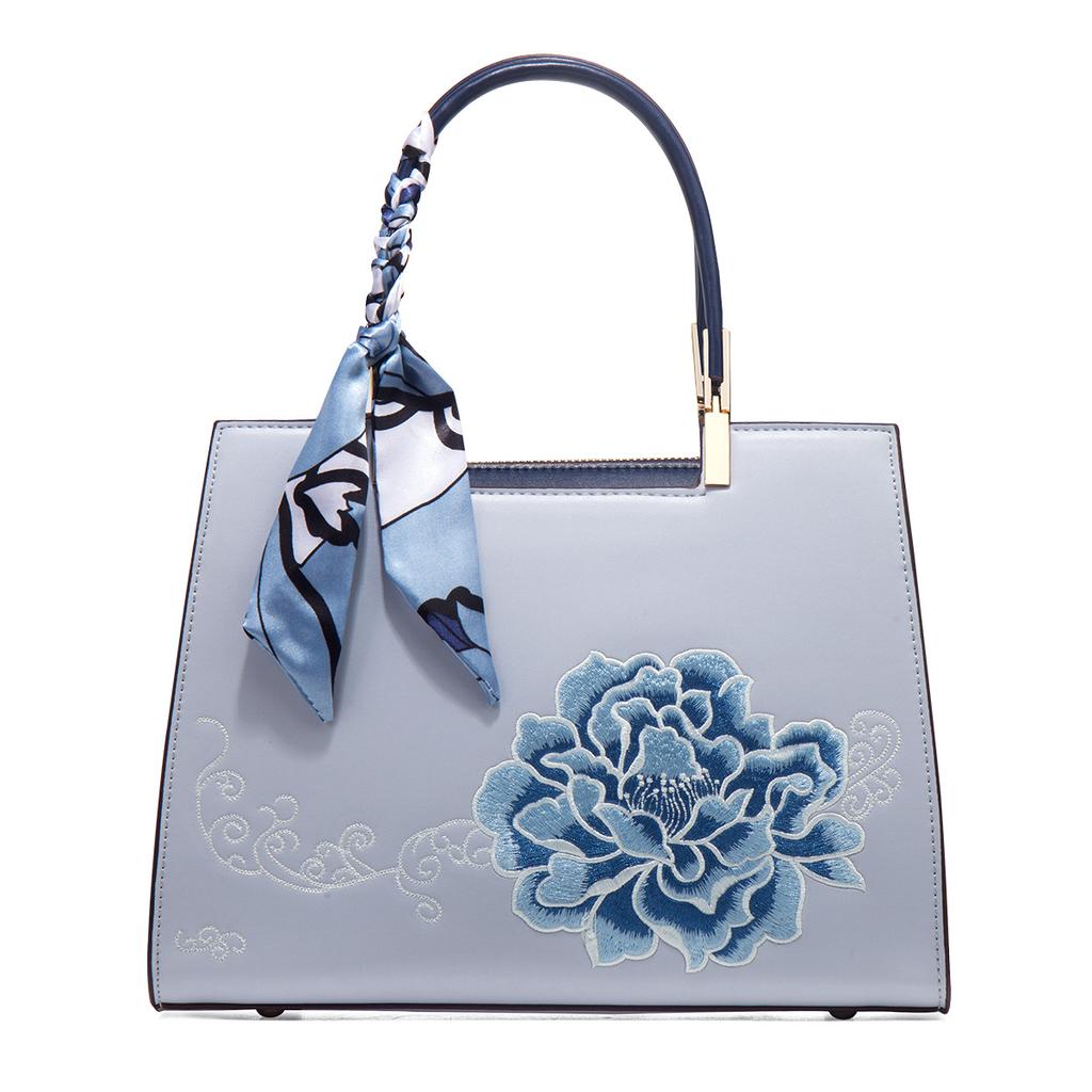Mother'S Day Gift Embroidery New Chinese-Style Large-Capacity Portable Lady'S Mother Bag Atmospheric High-End Messenger Women'S Bag