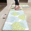Modern Floral Anti-fatigue Kitchen Rug Non-slip Waterproof Oil-proof Carpet for Kitchen Laundry Room Decor